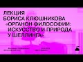 Лекция Бориса Клюшникова «Органон философии: искусство и природа у Шеллинга»