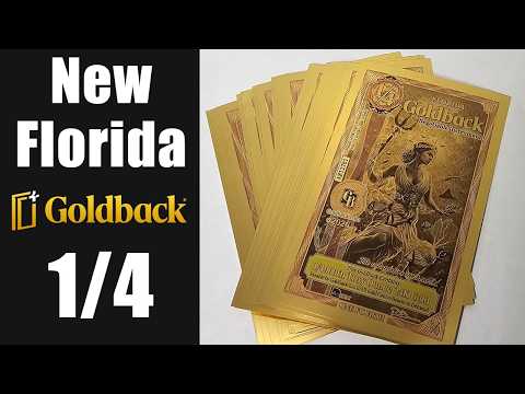 We Picked Up The New 1/4 Florida GoldBacks!