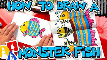 How To Draw A Monster Fish Folding Surprise