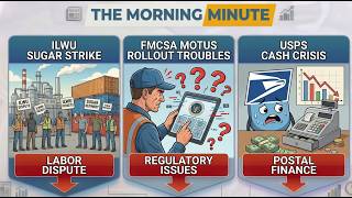ILWU Sugar Strike, FMCSA Motus Rollout Troubles, & USPS Cash Crisis | The Morning Minute