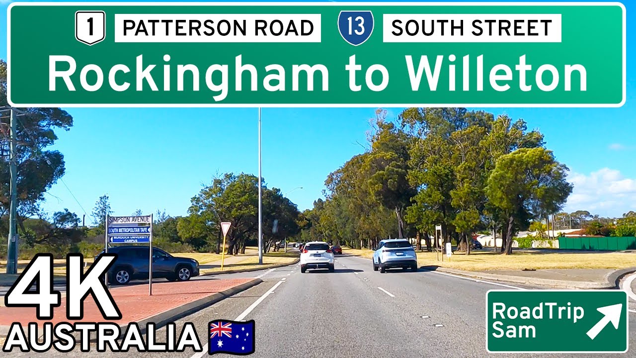 Расслабляющая поездка на выходные по югу Перта | Поездка с видом от первого лица в формате 4K 🇦🇺