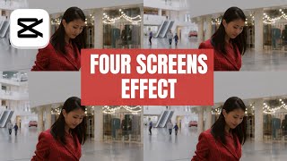 CapCut PC Tutorial: Make Four Screens Effect for Your Video (2024) | Step-by-Step Guide