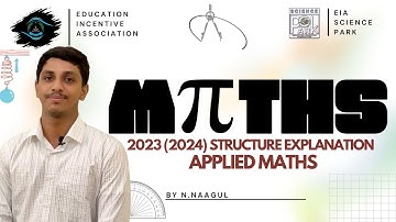 2023 Applied Explanation | GCE A/L Combined Maths  | Tamil Medium | EIA Science Park