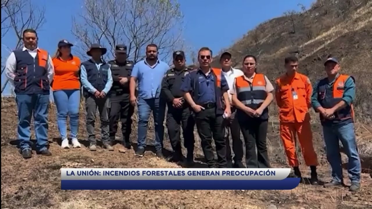 Incendios forestales en La Unión mantienen preocupadas a las autoridades. NH12
