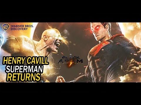 Henry Cavill Superman in Man of Steel 2 Likely After Black Adam Tease -  GameRevolution