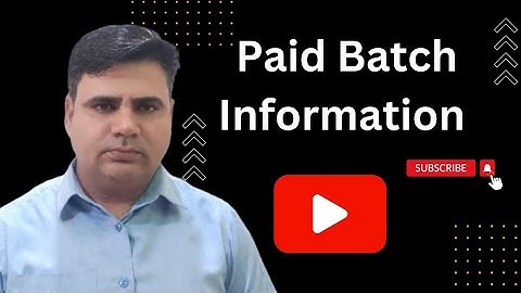 Paid Batch All Information Raju yadav Classes