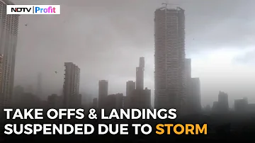 Thunderstorms & Rain Disrupt Flight Operations At Mumbai Airport I Dust Storm In Mumbai
