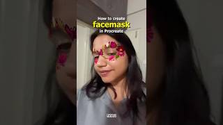 Create your own face mask using @procreate #FacePaint Create your own face mask using @procreate #FacePaint