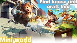 mini world find house | mini world craft bed | how to find house in mini world | gameplay (hindi) screenshot 4