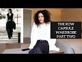 The row capsule wardrobe  part two