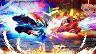 Omega God Ken vs Dragon Ken. Epic Battle! Street Fighter MUGEN Multiverse