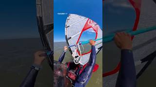 Water start windsurf board CLEW FIRST. May 14, 2026. #windsurfing #insta360 #asmrsounds #watersports