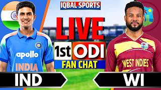 🔴LIVE: India vs West Indies 1st ODI Fan Chat | Live Cricket Match Today | IND vs WI | Iqbal Sports screenshot 4