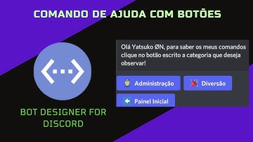 Criando comando de ajuda por botões no Bot Designer For Discord | #6