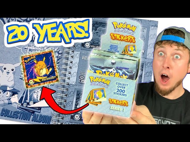 FINALLY AFTER 20 YEARS! Opening The ENTIRE Art Box Of Pokemon Stickers From  The 90s! 