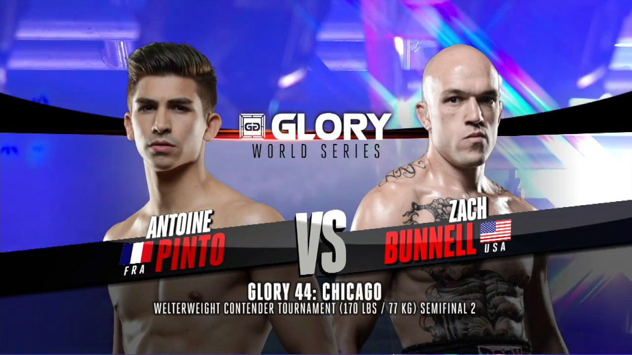 FULL MATCH - Antoine Pinto vs. Zach Bunnell - Tournament Semi-finals: GLORY 44 Chicago