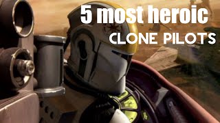 5 Most Heroic Clone Pilots - Star Wars