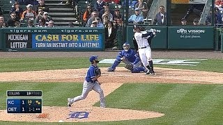 Ian Kinsler verlässt das Spiel gegen die Royals screenshot 1