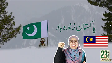 Pakistan Zindabad 23 march - Sahir Ali bagga - Ispr official song - Malaysian Girl React
