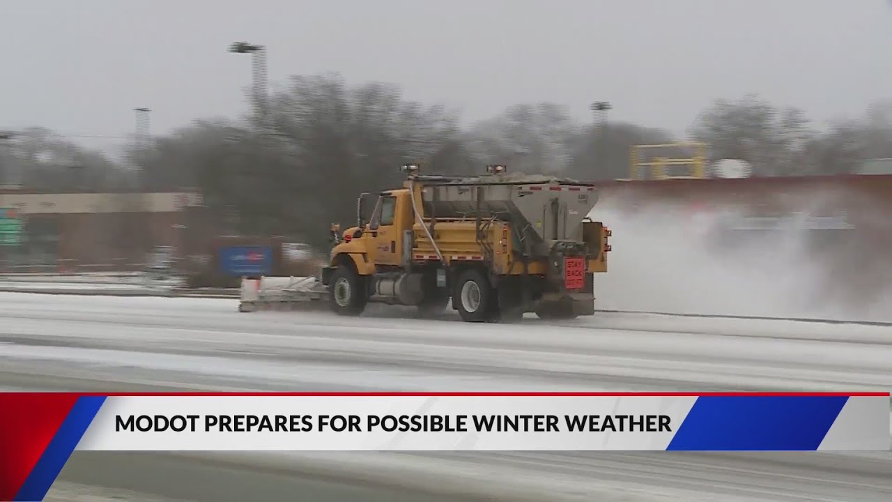 MoDOT preparing for possible winter weather today - YouTube
