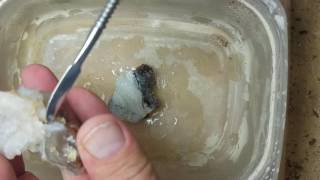 Fire Agate tutorials ~ Removing Chalcedony with a cutoff wheel Profile
