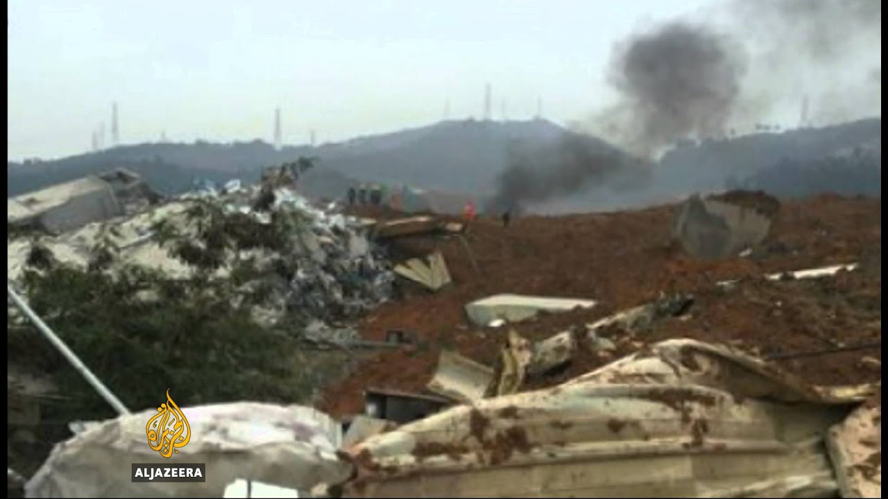 Dozens missing after massive landslide in China
