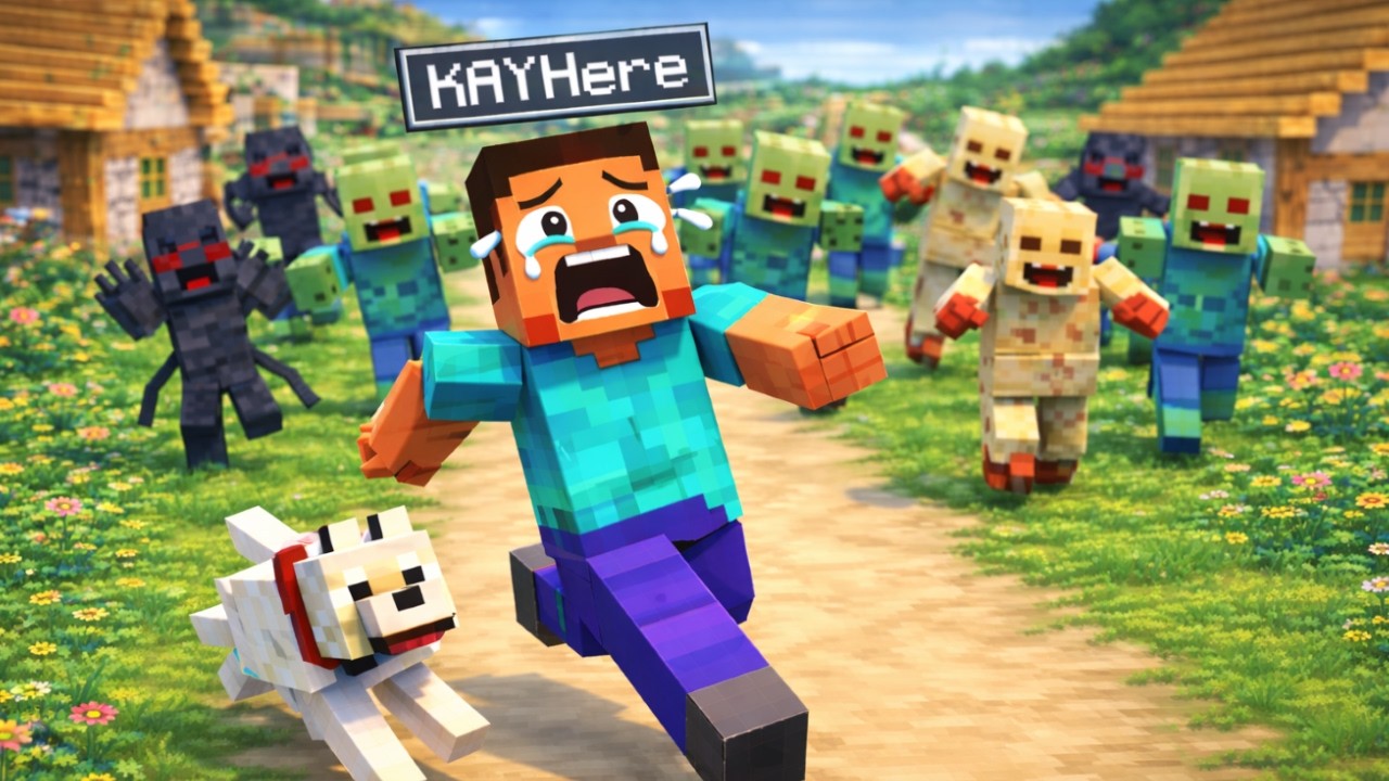 I Survived a Mutant Monster Invasion in Minecraft 😱