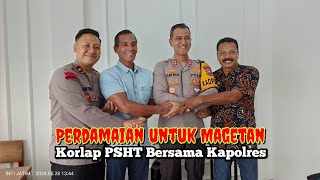 Perdamaian untuk Magetan, Korlap PSHT Bersama Kapolres