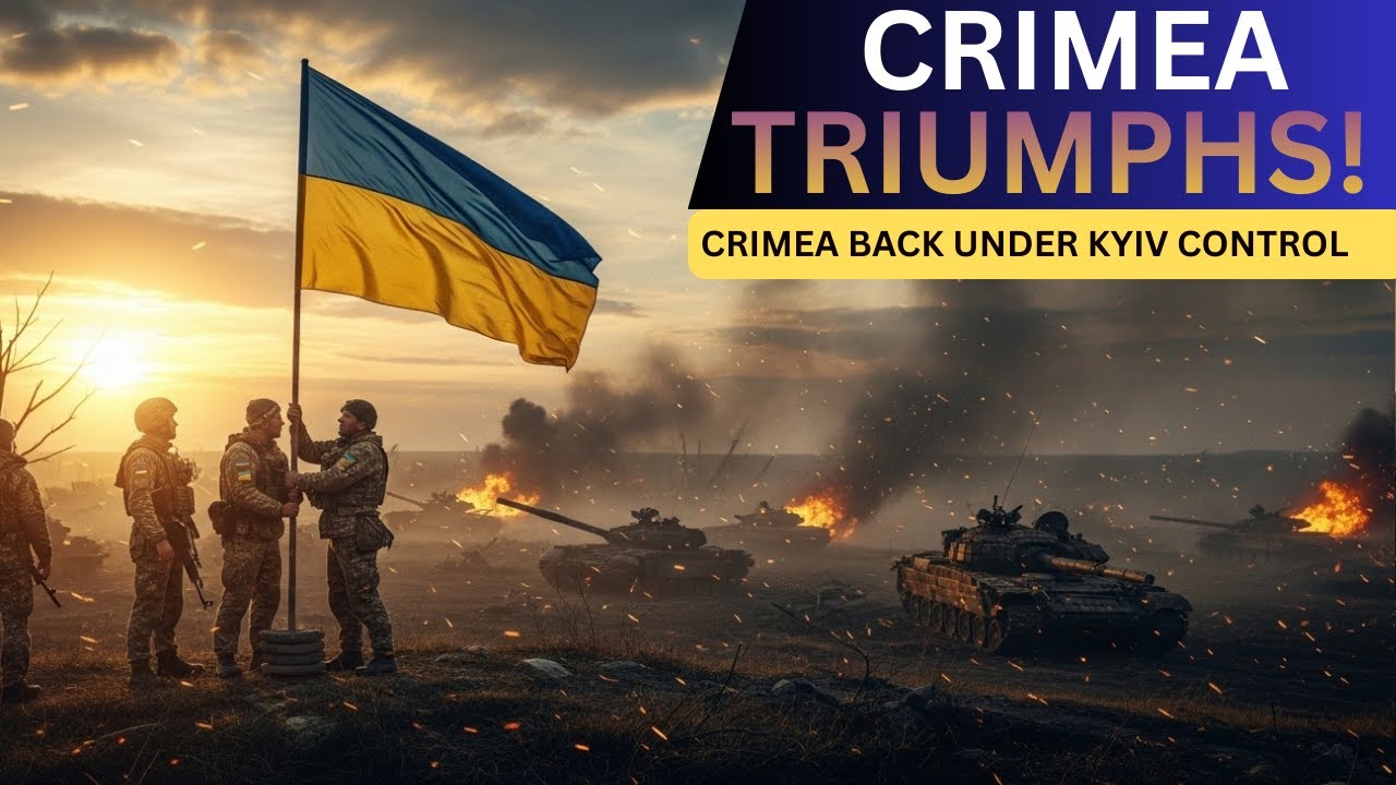 Ukraine regains strategic control over Crimea in a historic military breakthrough.