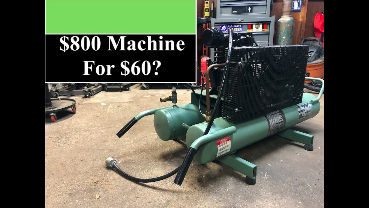 Restored Dayton Wheelbarrow Air Compressor!