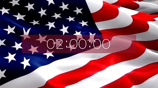 5 minute COUNTDOWN timer - 4th of July - FLAGS & FIREWORKS
