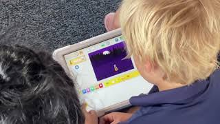 “5 Little Pumpkins” Coding Lesson with Scratch Jr. (1st Grade)