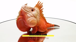 動物の惑星】グリーンイグアナ（レッドアルビノ）フィギュア - 昆虫