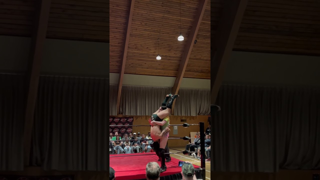 Daniel Makabe drops Judas Icarus with a neutralizer on the ring apron