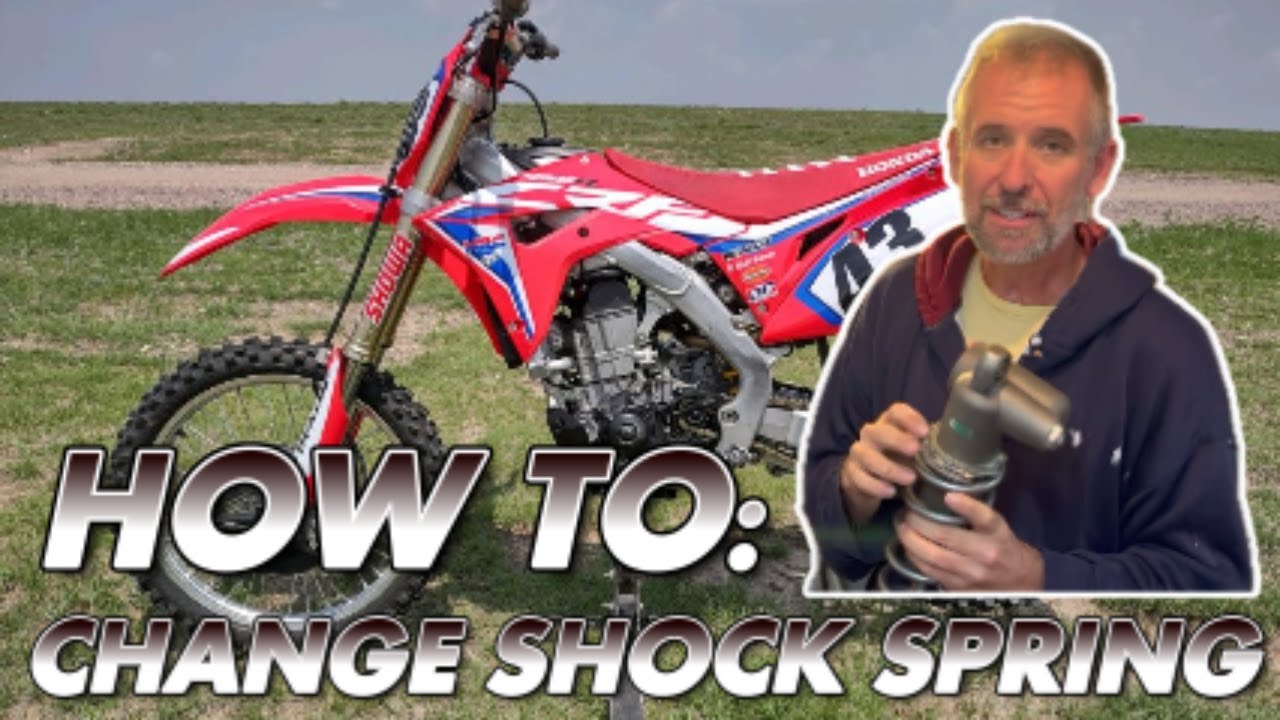 Motorcycle Rear Shock Spring HOW TO CHANGE A REAR SHOCK SPRING on a DIRT BIKE! CRF450 Tech Tip - YouTube
