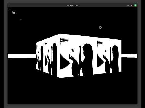 bad apple but it's played on a python raycasting engine