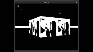 bad apple but it's played on a python raycasting engine