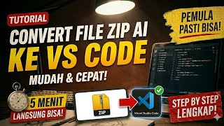 Cara Convert File ZIP AI ke VSCODE dengan Mudah | Tutorial Visual Studio Code untuk Pemula