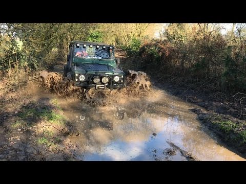Land Rover Defender off road, Four Marks [GoPro HD] - YouTube