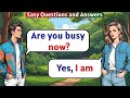 Basic english conversation for beginners  listening and speaking  questions and answers