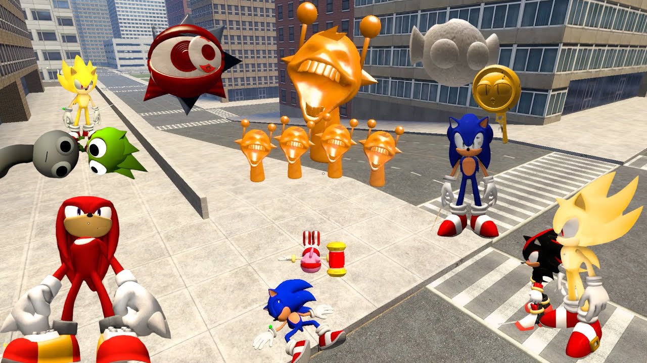 SONIC vs INCREDIBOX SPRUNKI in GarrysMod COFFIN DANCE COVER Story part13