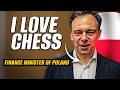 The chess loving finance minister of Poland who gave Judit Polgar a tough fight ft. Andrzej Domanski