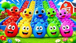 Happy Baby Ducks & Funny Color Eggs | Lulu Nursery Rhymes