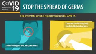 COVID 19 Stop the Spread of Germs