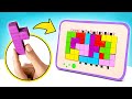 ¡GENIAL! Transformando cartón en el juego Tetris 🎮 BRICOLAJE FÁCIL Y DIVERTIDO