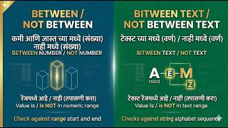 SQL BETWEEN Operator: Range मध्ये डेटा कसा शोधायचा? | Number & Text Filter | AMAZON Example