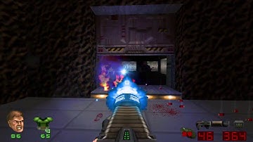 +18 Brutal Doom v21 using Plasma Rifle on Dark Room full of soldiers