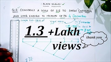 Engg. Drawing - SCALES - A Simple problem on PLAIN SCALE - part-1