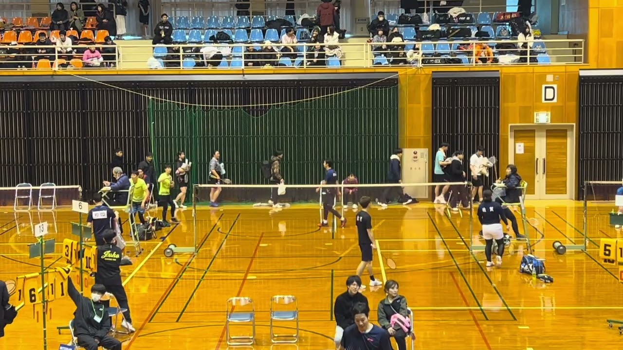 R8.2.7  九州社会人 30歳以上XD 2回戦 1th 中島・中島vs諸熊・山田(佐賀)