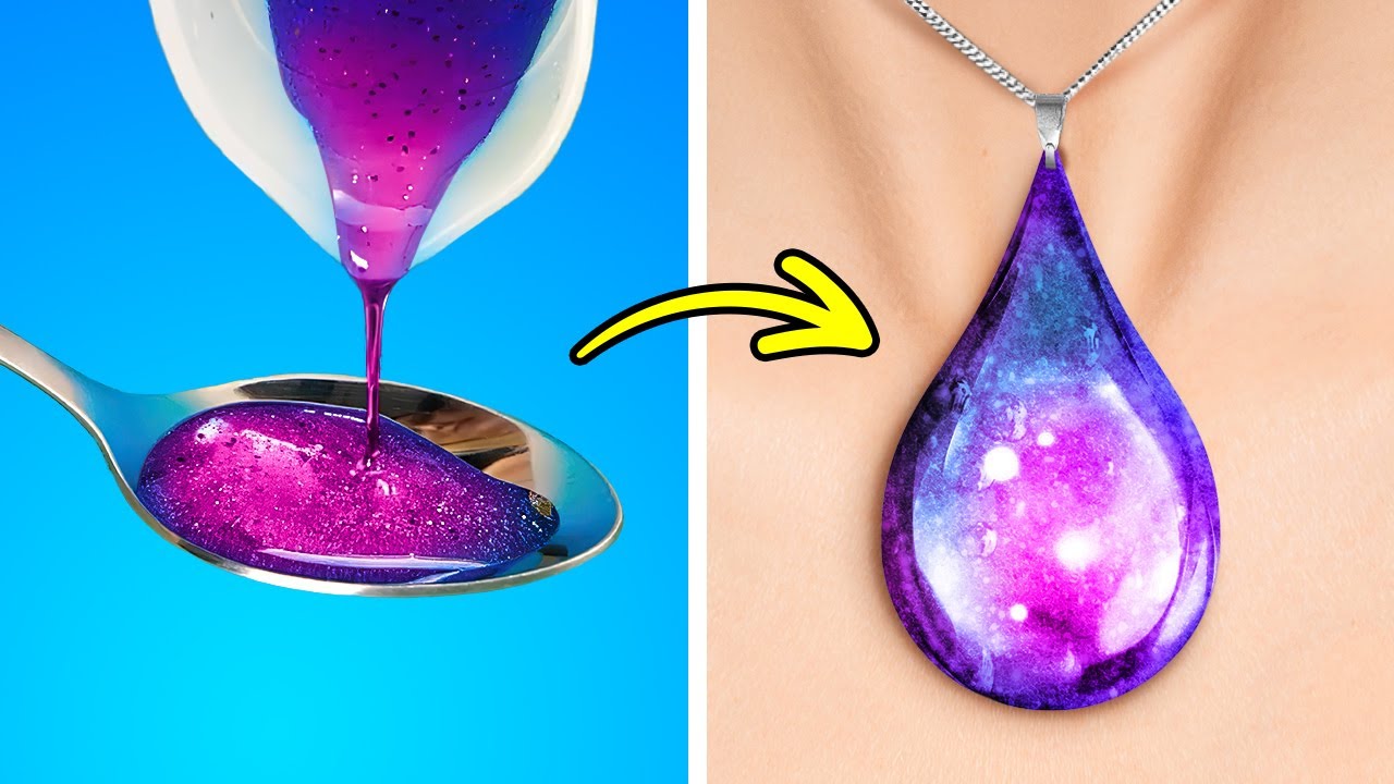 GORGEOUS EPOXY RESIN DIY JEWELRY | Cheap And Beautiful Crafts And Accessories